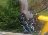 ¿Cómo fue el rescate del conductor de tractomula accidentada en Puente de Boyacá?