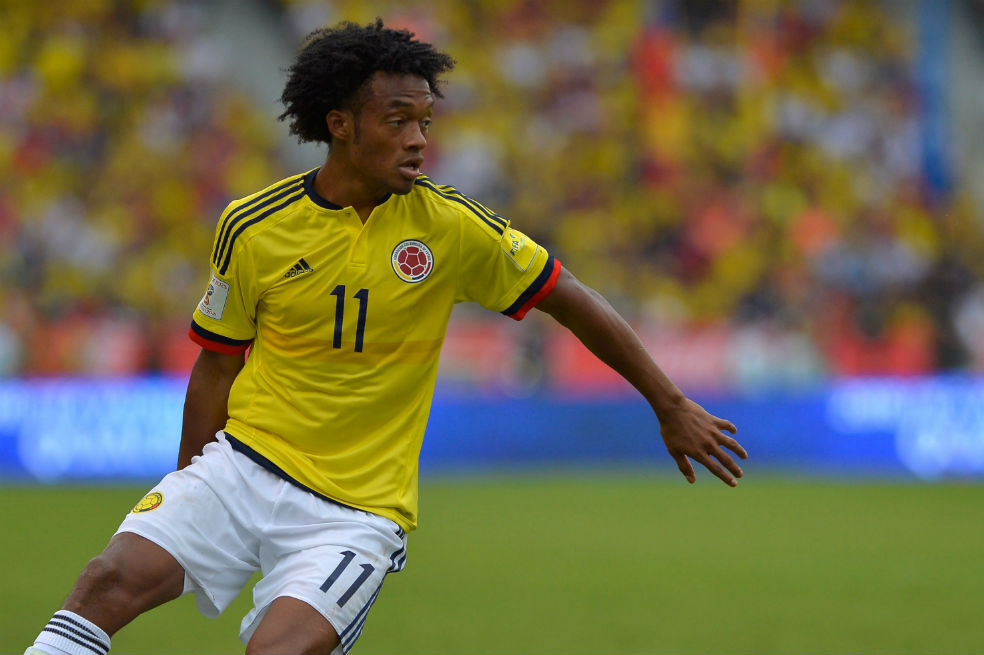 Juan Guillermo Cuadrado, mediocampista de la Juve estará por fuera de dos a tres meses. / AFP