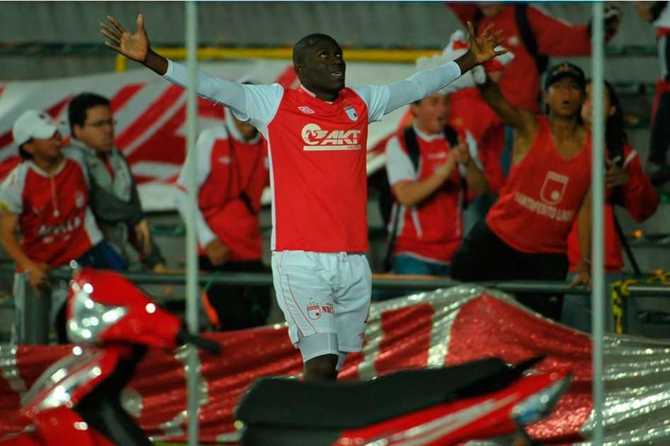 Cristian Martínez Borja marcó el gol de Santa Fe.