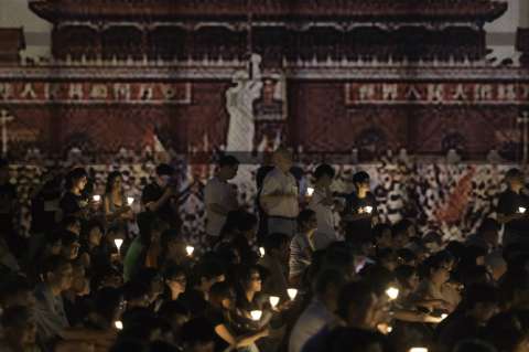 En Hong Kong recuerdan Tiananmen