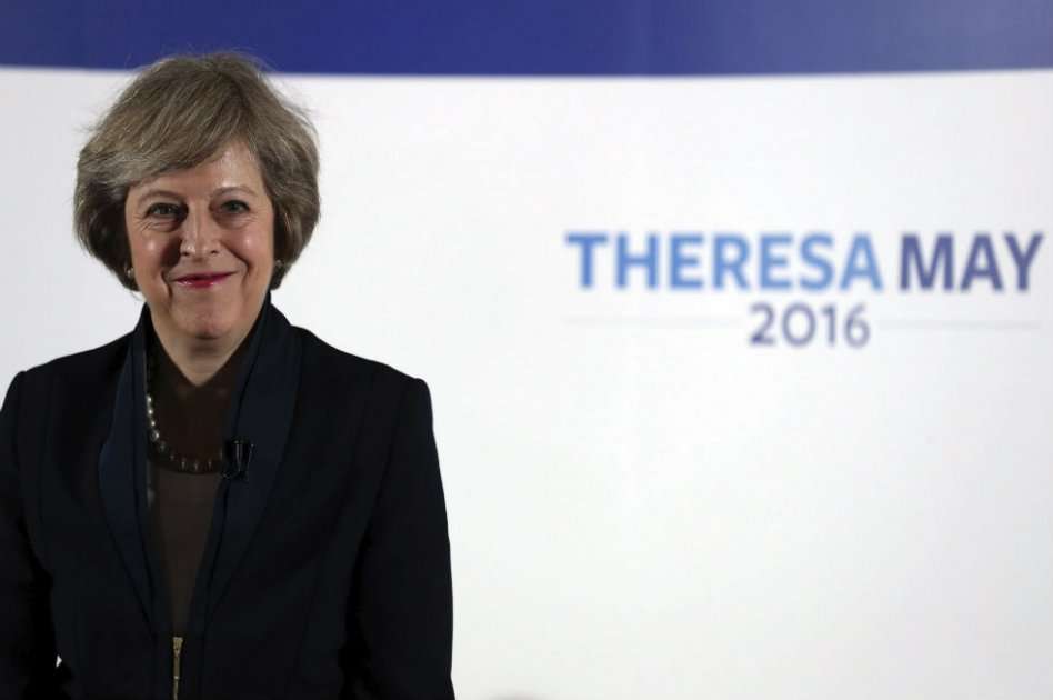 La ministra británica de Interior, Theresa May, durante el lanzamiento de su campaña en el Austin Court de Birmingham, Reino Unido, hoy, 11 de julio de 2016. / EFE