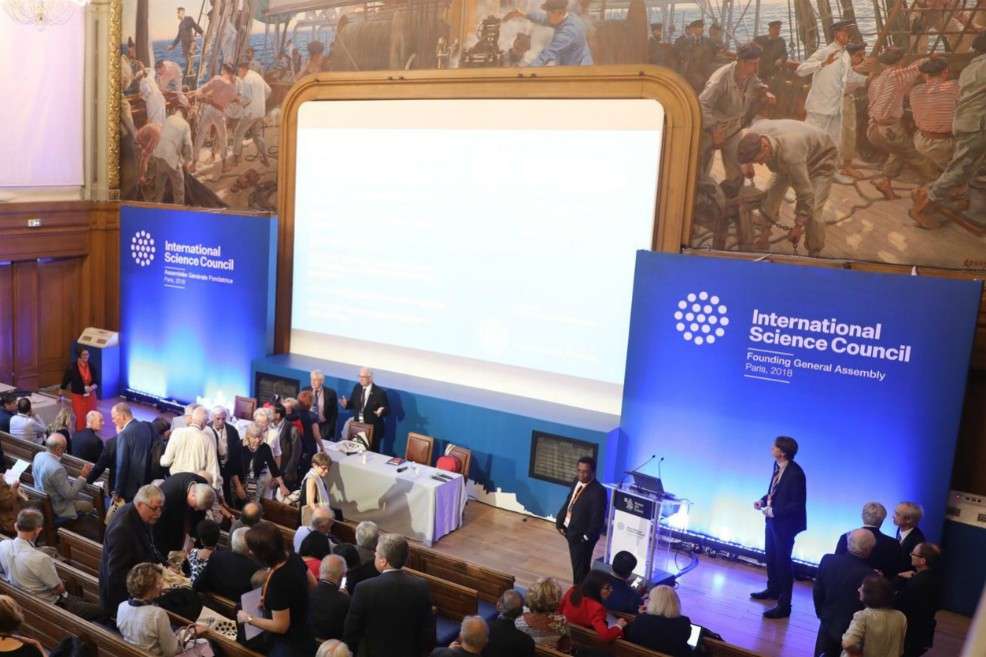 Fotografía de la reunión que se llevó a cabo en París el 5 de julio. / Tomada del International Science Council