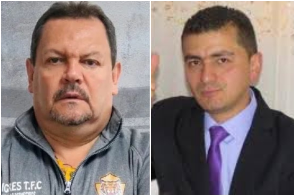 El presidente de Tigres FC, Edgar Páez (izq.) y el comerciante Martín Rueda, al parecer, fueron víctimas de una célula criminal en Bogotá./ Archivo particular.