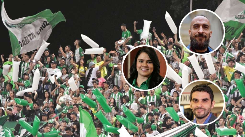 Los representantes Daniel Carvalho, Yulieth Sánchez y Hernán Cadavid hablaron sobre el incidente del pasado domingo en el Atanasio Girardot.