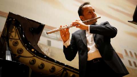 Cristian Guerrero presenta Concertino para flauta, orquesta de cuerdas y timbales