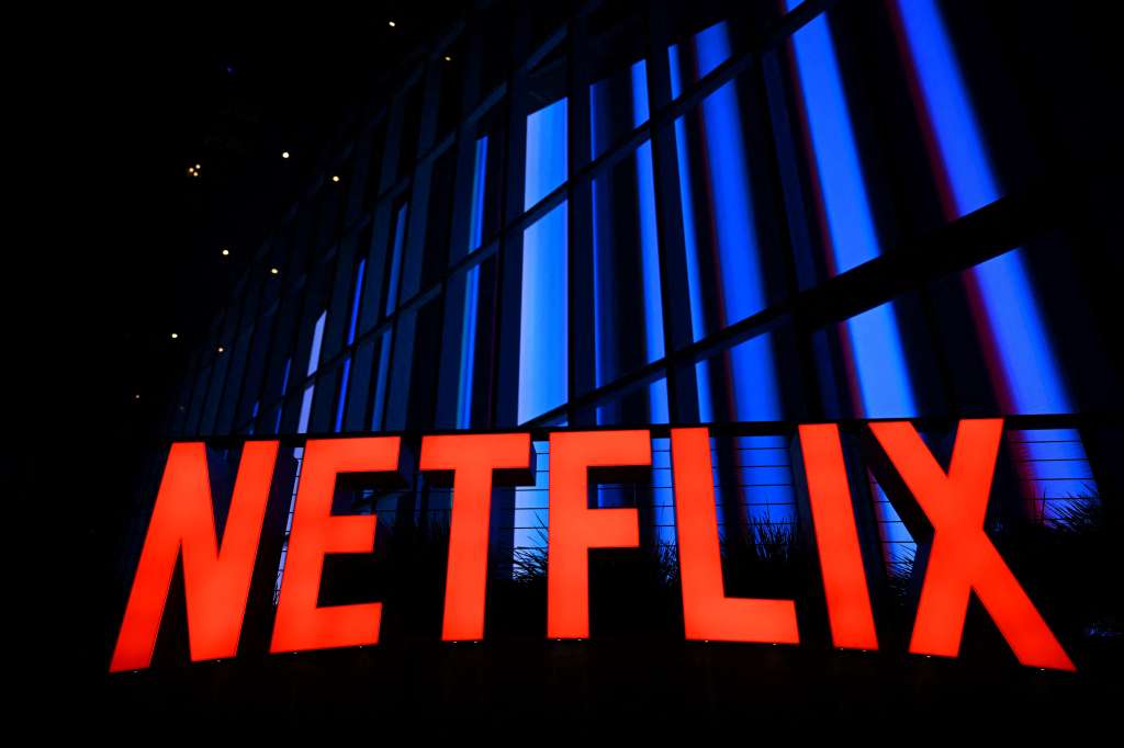 (FILES) The Netflix logo is seen at the Netflix Tudum Theater in Los Angeles, California, on September 14, 2022.