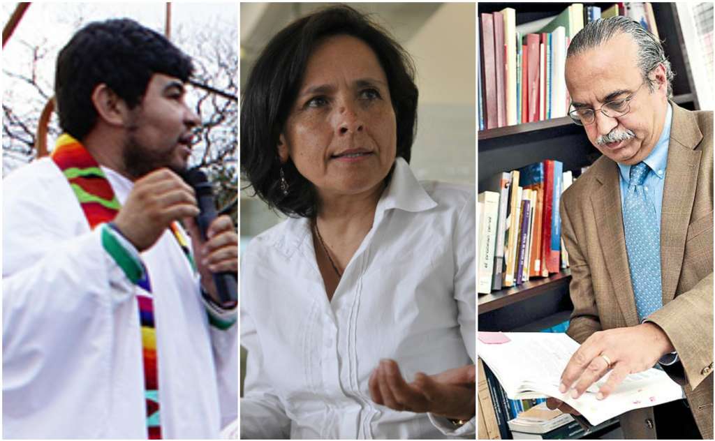 De izq. a der.: el padre Henry Ramírez, Luz Marina Monzón y Carlos Rodríguez Mejía. / Fotos: Contagioradio.com y archivo