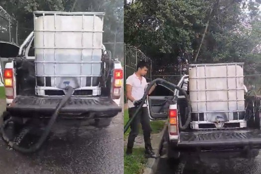 Video: captan a sujeto vertiendo líquidos en humedal, Distrito abrió investigación