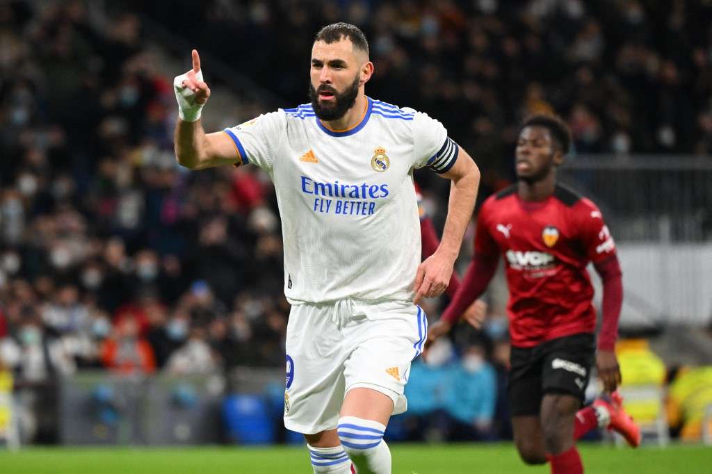 Karim Benzema abrió el marcador con un tanto de penalti.