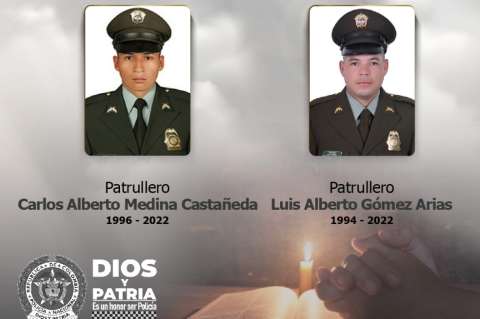 Estos son los patrulleros de la Policía asesinados en La Montañita (Caquetá)