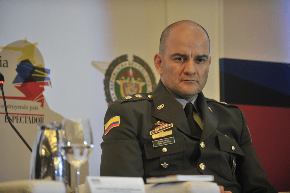 Brigadier general, Fabián Laurence Cárdenas, jefe de Planeación de la Policía. / Óscar Pérez - El Espectador