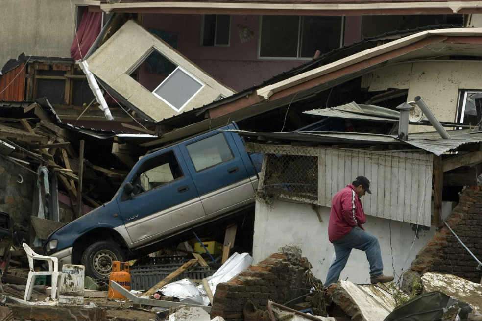 Imagen del terremoto ocurrido en Chile el 27 de febrero de 2010, que dejó como saldo alrededor de 720 muertos. / EFE
