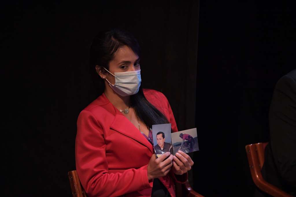 Hija de Guillermo Cordón Herrera, uno de los seis comerciantes del Huila secuestrados por las Farc, en el encuentro: “Verdades que liberen: reconocimiento de responsabilidades de secuestro por parte de las Farc”, organizado por la Comisión de la Verdad