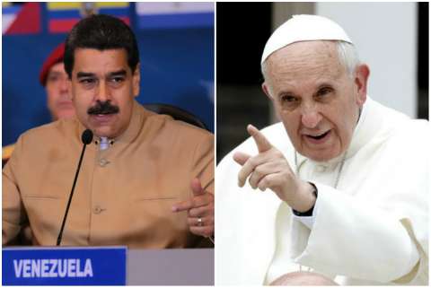 Maduro pide al papa Francisco que impida una “invasión” de EE.UU.