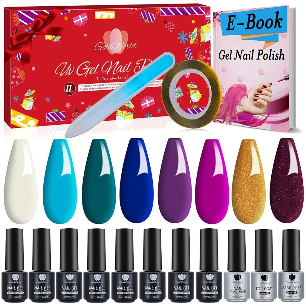 Kit de esmaltes en gel.