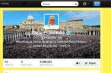 Cuenta española de Twitter del papa Francisco supera a la del resto de lenguas