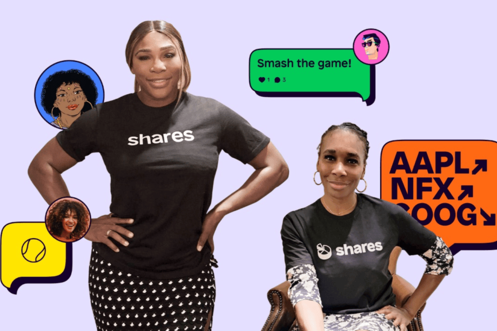 Las hermanas Williams ahora se han convertido en inversionistas de la aplicación de inversión basada en la comunidad de comercio social.