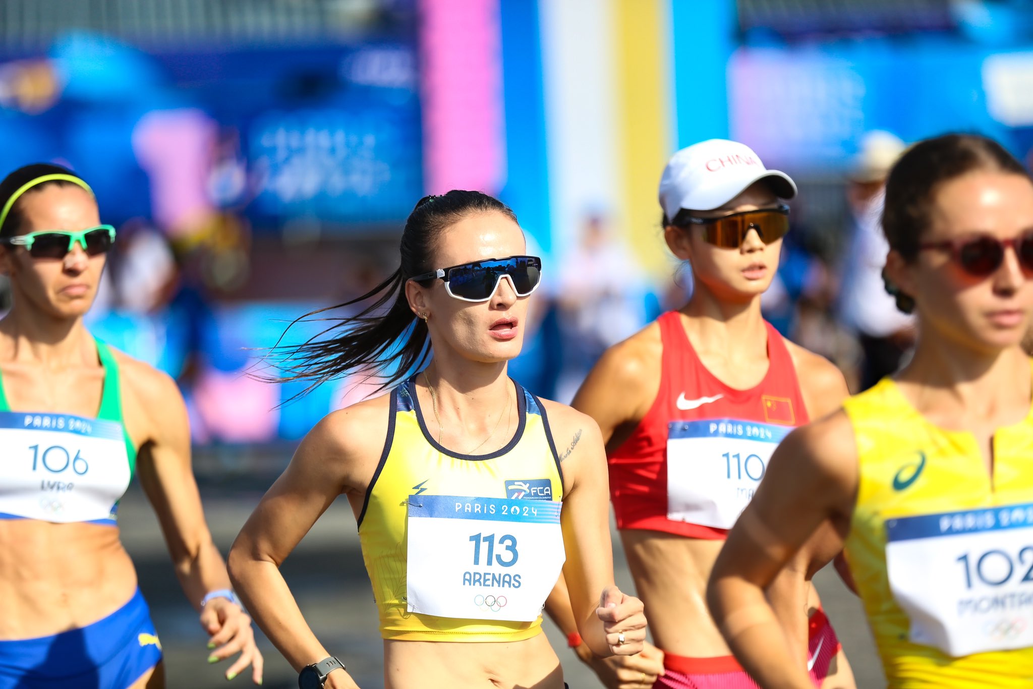 Sandra Lorena Arenas, en su prueba de Juegos Olímpicos de París 2024.