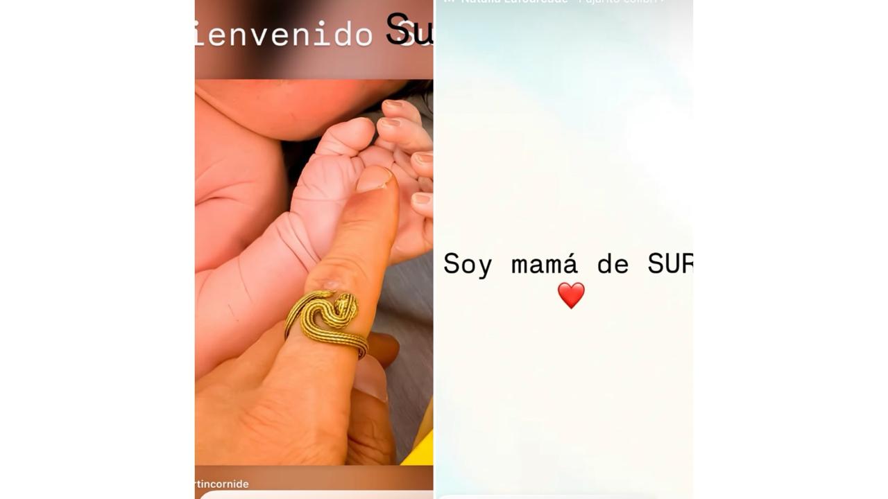 Nació Sur, el bebé de Carolina Ramírez. Primeras fotos. “Soy mamá”