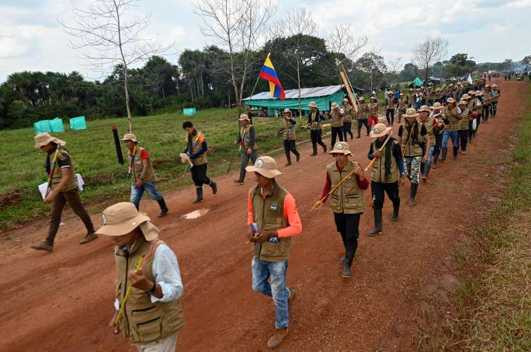 La guardia campesina exigió participación directa en la mesa de negociación y afirmaron ver con esperanza y optimismo este proceso con el Estado Mayor Central.