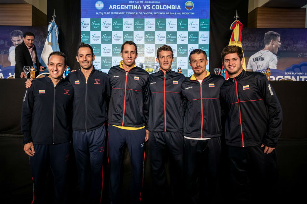 El equipo colombiano tendrá que enfrentar a Suecia en la Copa Davis. / Federación Colombiana de Tenis