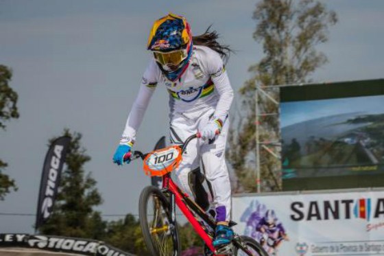 Mariana Pajón, campeona de la crono de la primera parada de la Copa Mundo de BMX