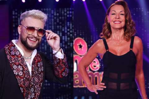 ‘Yo me llamo’: así fue el beso entre Amparo Grisales y el imitador de Maluma
