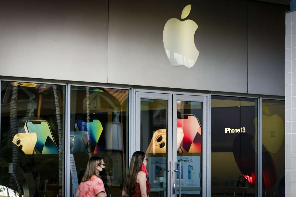 Buen comportamiento de las acciones de Apple.