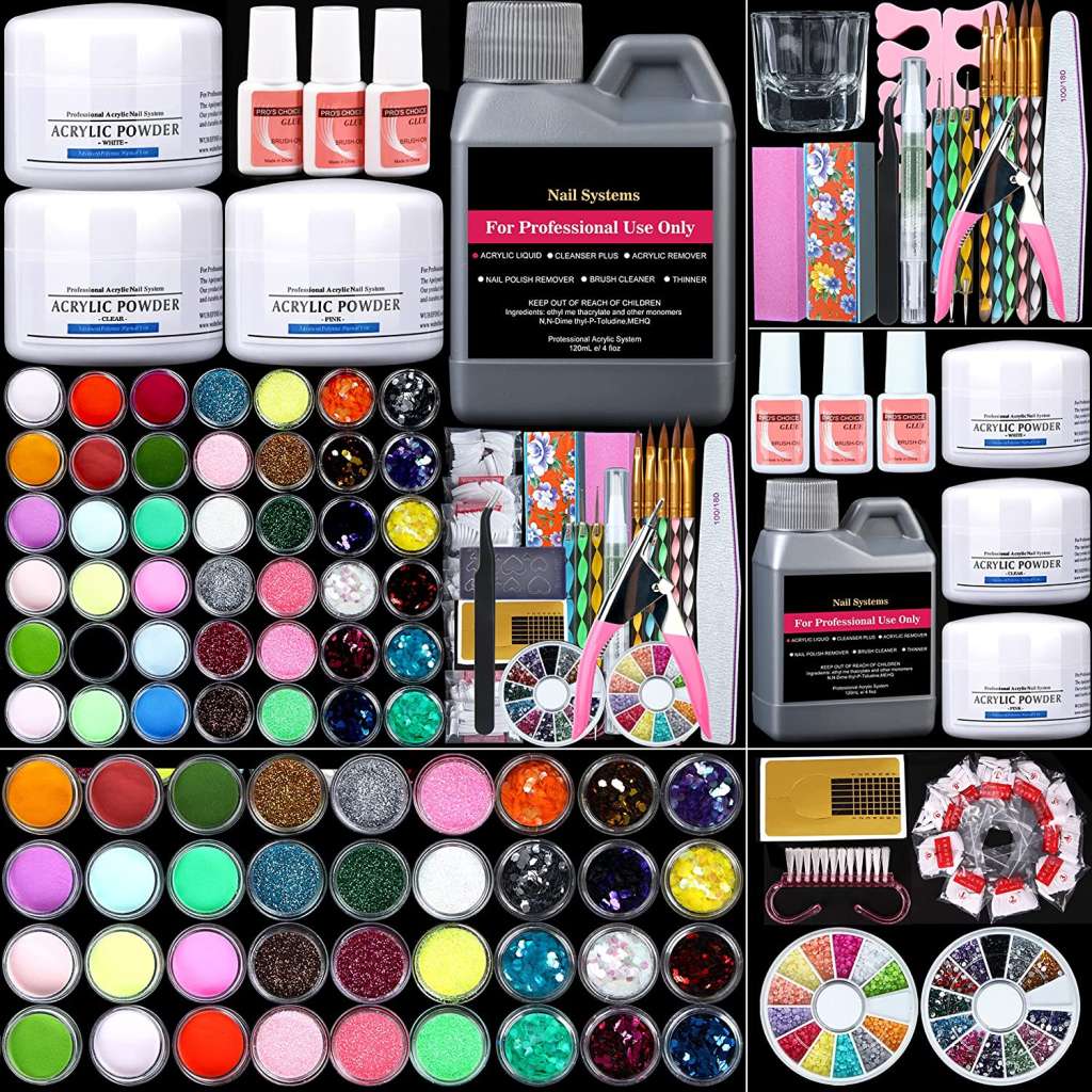 Kit de uñas acrílicas.