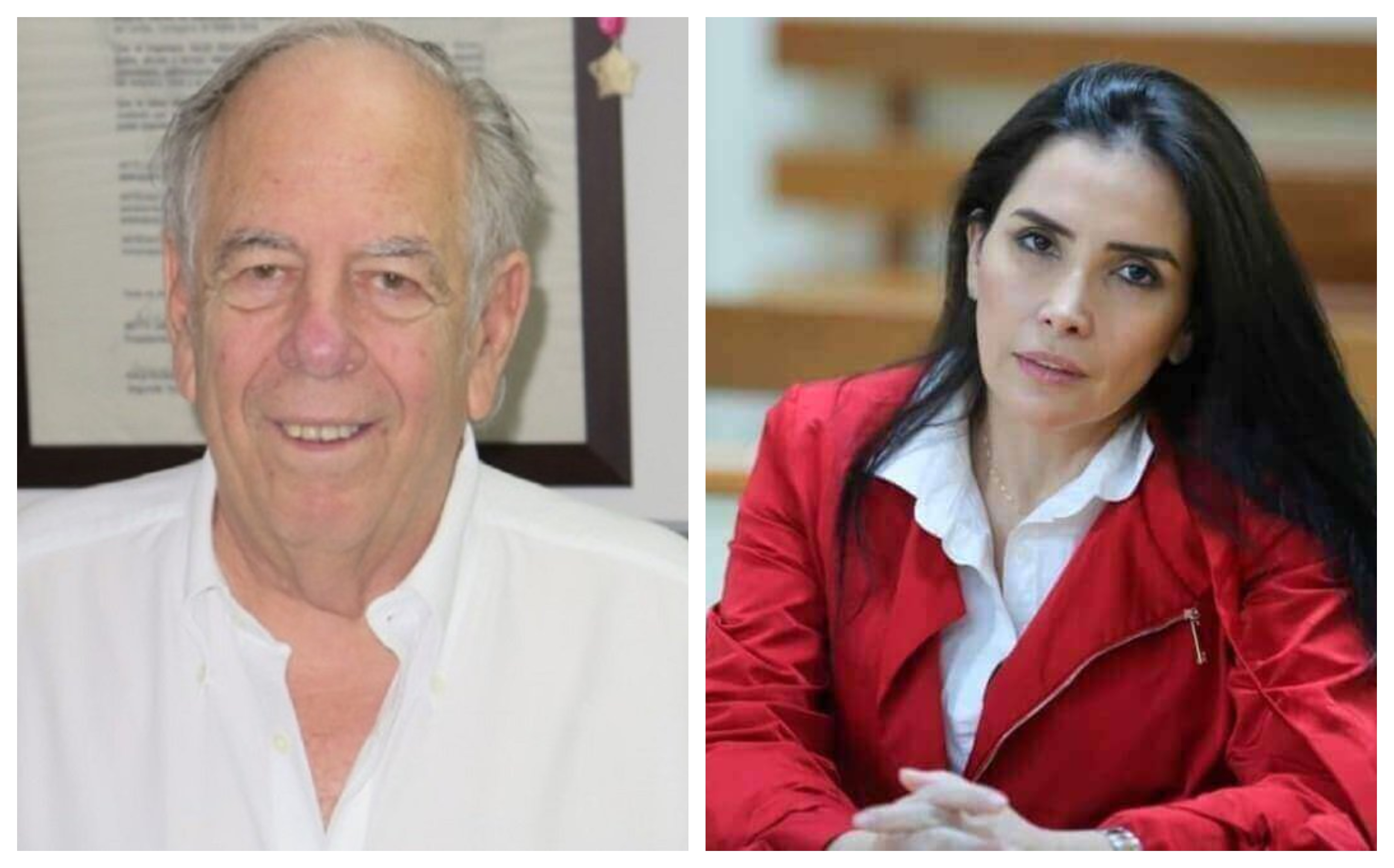 Julio Gerlein (izquierda) acusado por la Fiscalía por, al parecer, financiar corrupción electoral. Aida Merlano (derecha) excongresista condenada y prófuga.