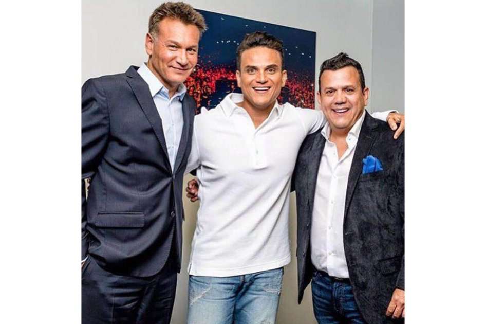 Walter Kolm, Silvestre Dangond y Carlos Bloom. / Cortesía