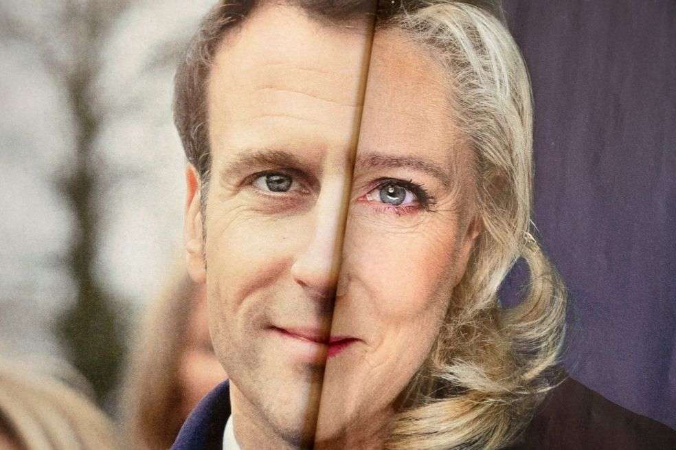 Emmanuel Macron, deLa Republique en Marche (LREM), y Marine Le Pen de Rassemblement National (RN).