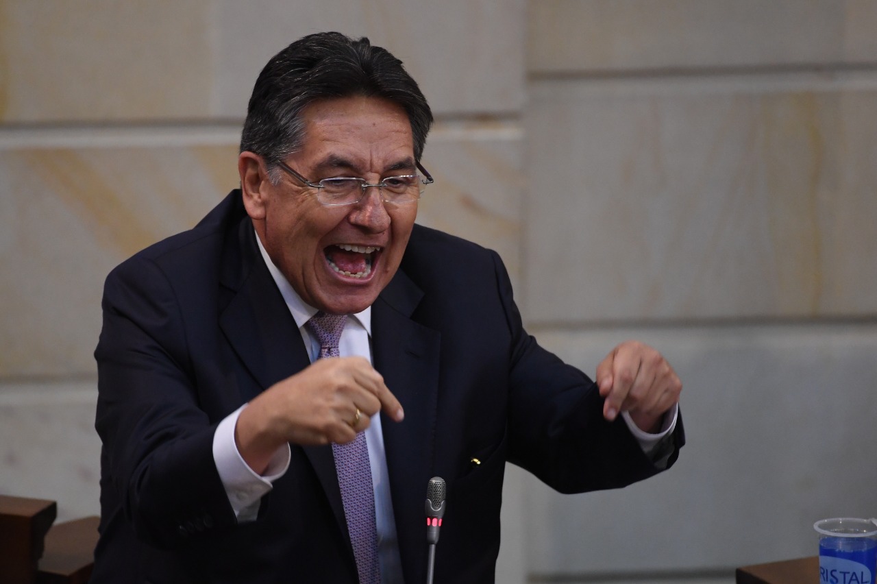 El fiscal Néstor Humberto Martínez se ha convertido en el jefe de debate de las objeciones del presidente Duque a la JEP. / Archivo-El Espectador