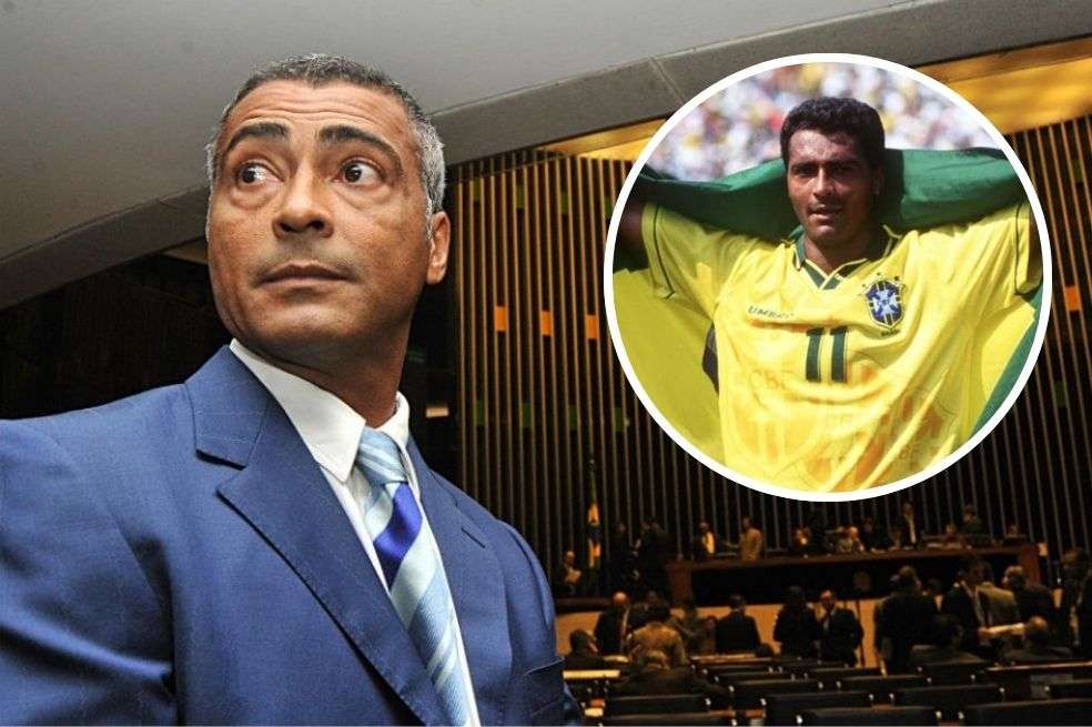 Romario, delantero histórico del fútbol brasileño.