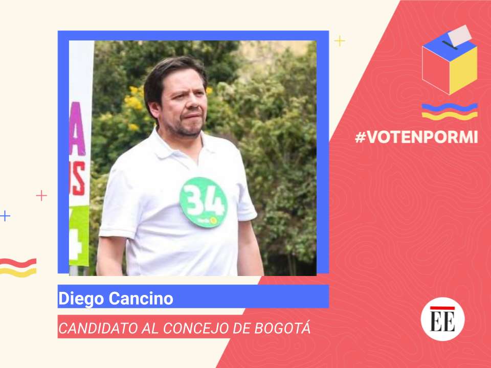 Diego Cancino, candidato al Concejo de Bogotá 2023.