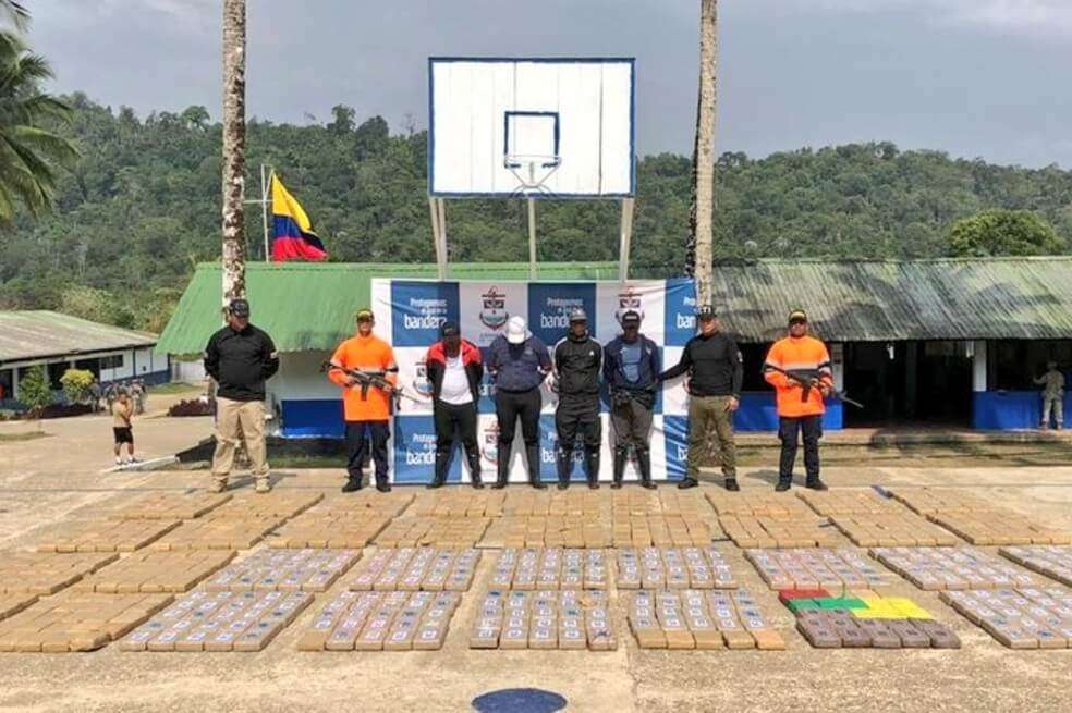 La mercancía está avaluada en más de 144 millones de dólares. / Armada Colombia