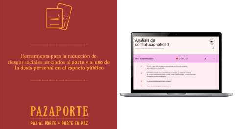 PazAPorte: una herramienta para el porte y uso de la dosis personal en público