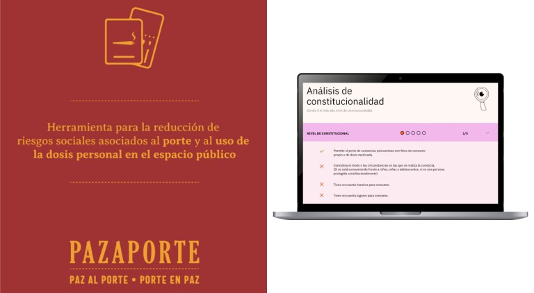 PazAPorte: una herramienta para el porte y uso de la dosis personal en público