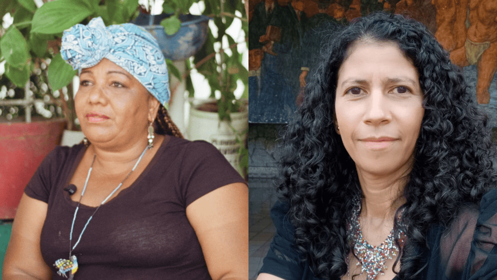 Rosiris Murillo y Yobana Millán lideran organizaciones que defienden los derechos de las mujeres afro en sus regiones.