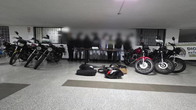 GPS delató casa usada como centro de acopio de motos robadas en Bogotá