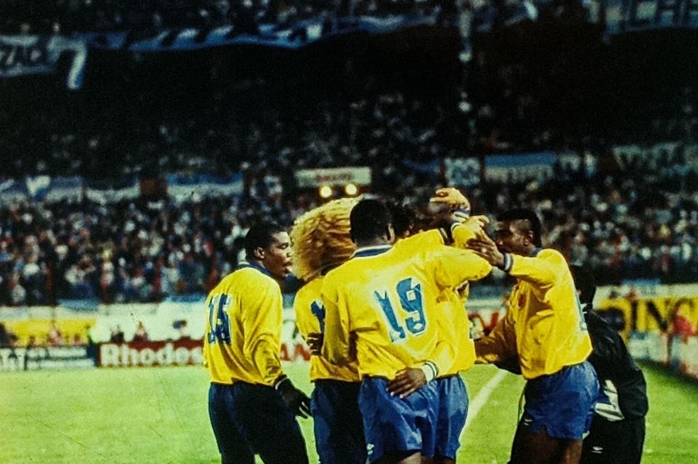 Colombia en el 5-0 contra Argentina en El Monumental.