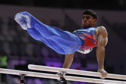¡Ángel Barajas quedó campeón en Bakú! Así fue la rutina con la que se llevó el oro: video