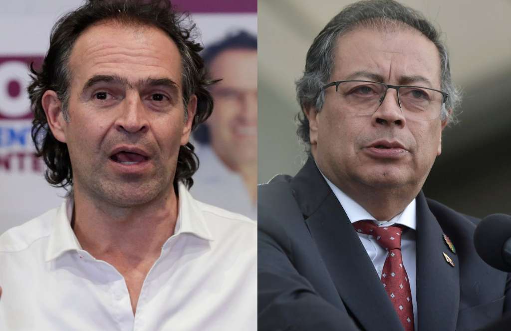Alcalde de Medellín, Federico Gutiérrez, y presidente Gustavo Petro.