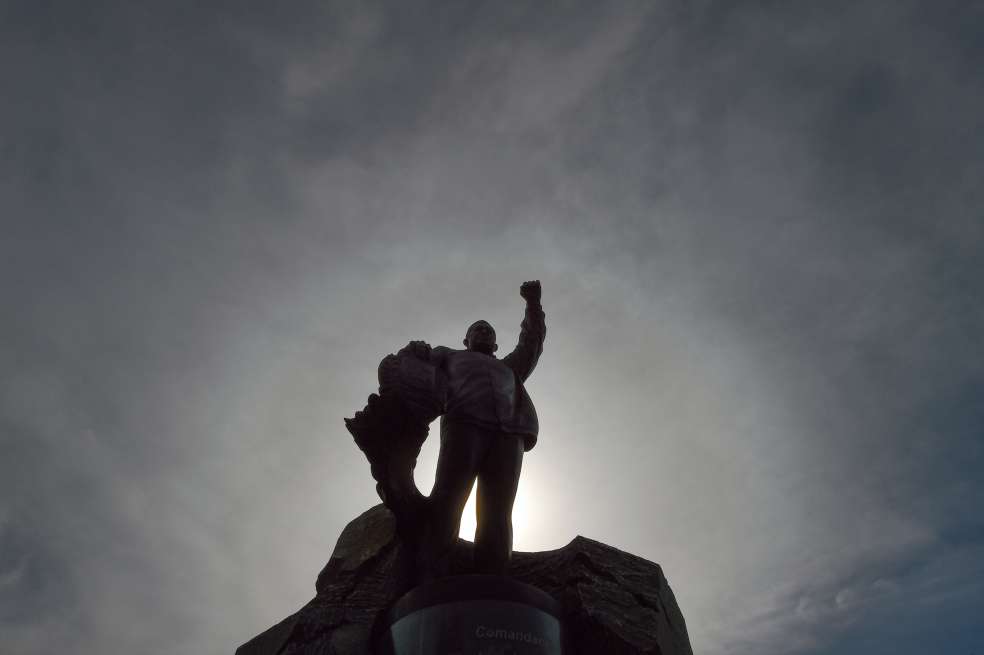 El monumento de Hugo Chávez en Sabaneta, Barinas. / AFP