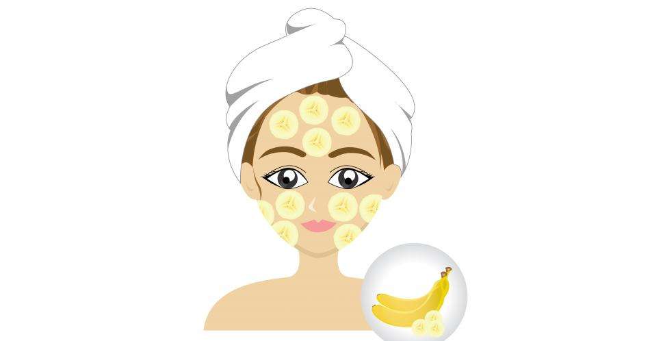 Mascarillas para pelo y rostro a base de banano