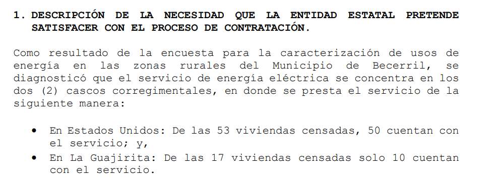 Facsímil de estudios previos para la instalación de los paneles solares en Becerril.