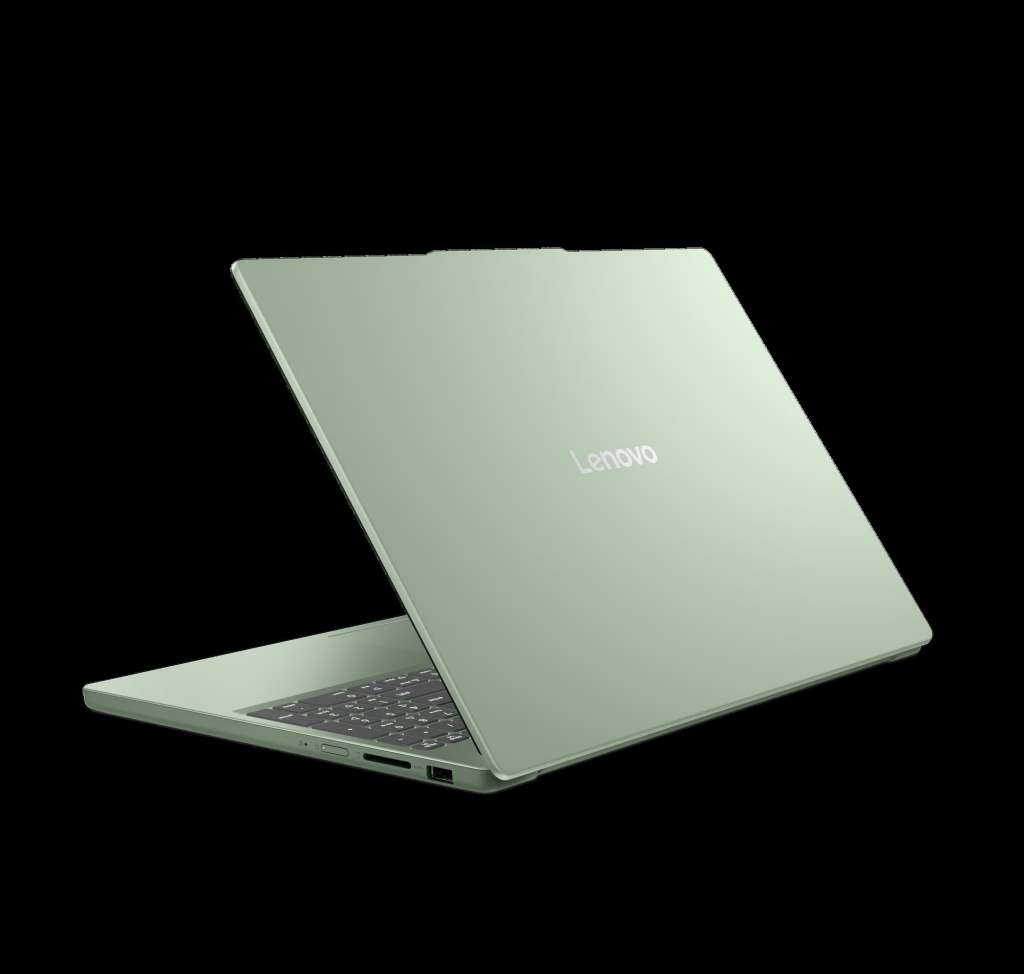 Nuevo Lenovo IdeaPad Slim 3 de más de 15 pulgadas en color verde.