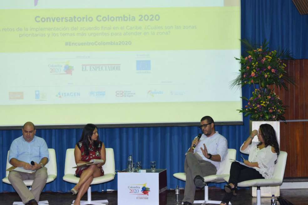 Colombia2020 y la Universidad del Norte, en Barranquilla, discutieron los retos para implementar los acuerdos de paz en el Caribe. / Cortesía.