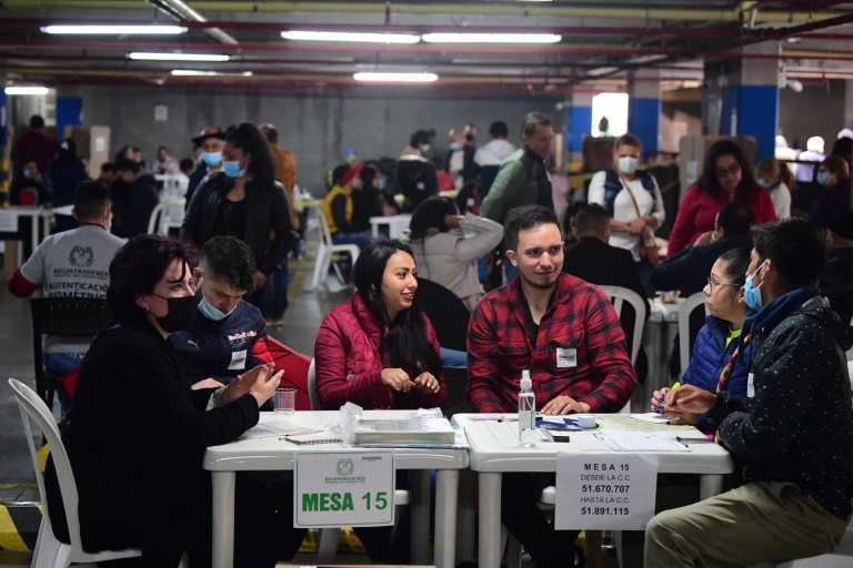 Así se desarrolló la jornada electoral en la capital colombiana.