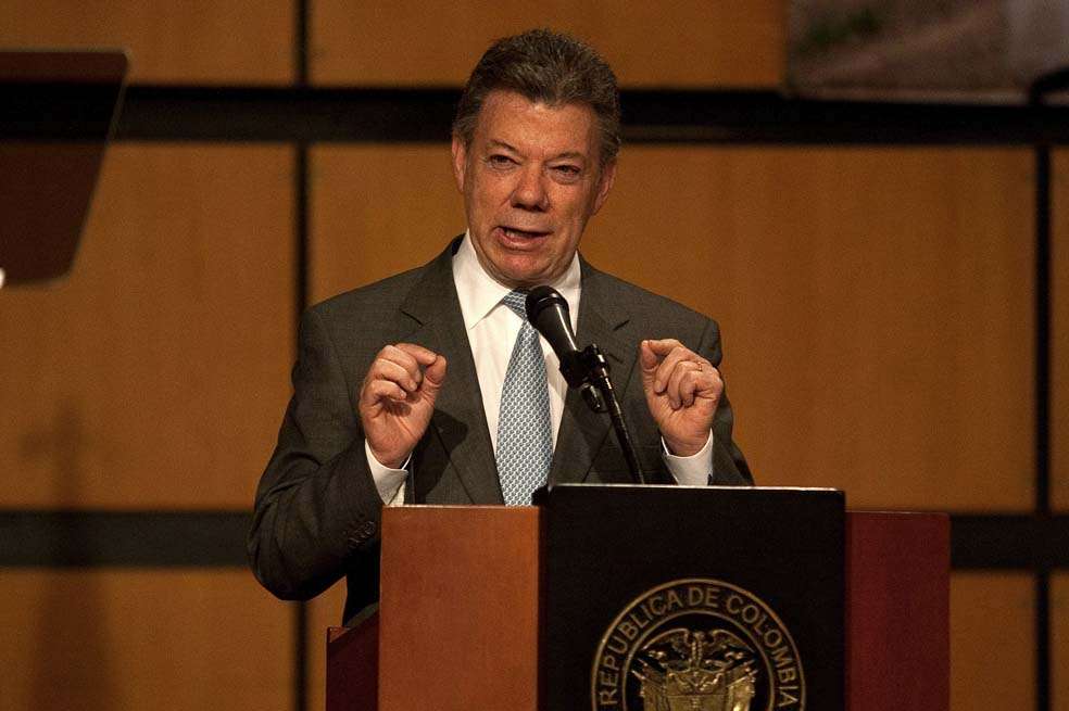 El presidente Santos tiene una imagen favorable del 43%. / SNP